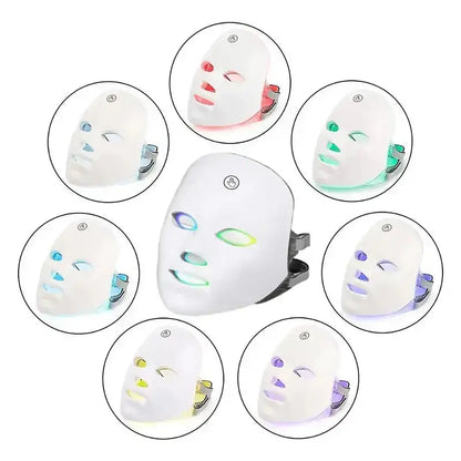 Rechargeable Facial Mask for Light Beige Care, 7 Features Color ,Advanced Light Beige Restoration Device, Radiant Glow